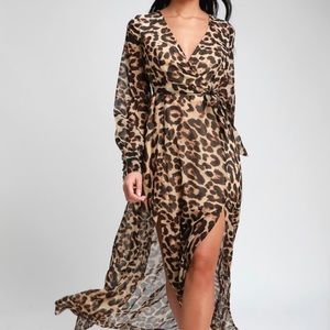 LULUS Leopard Maxi Dress